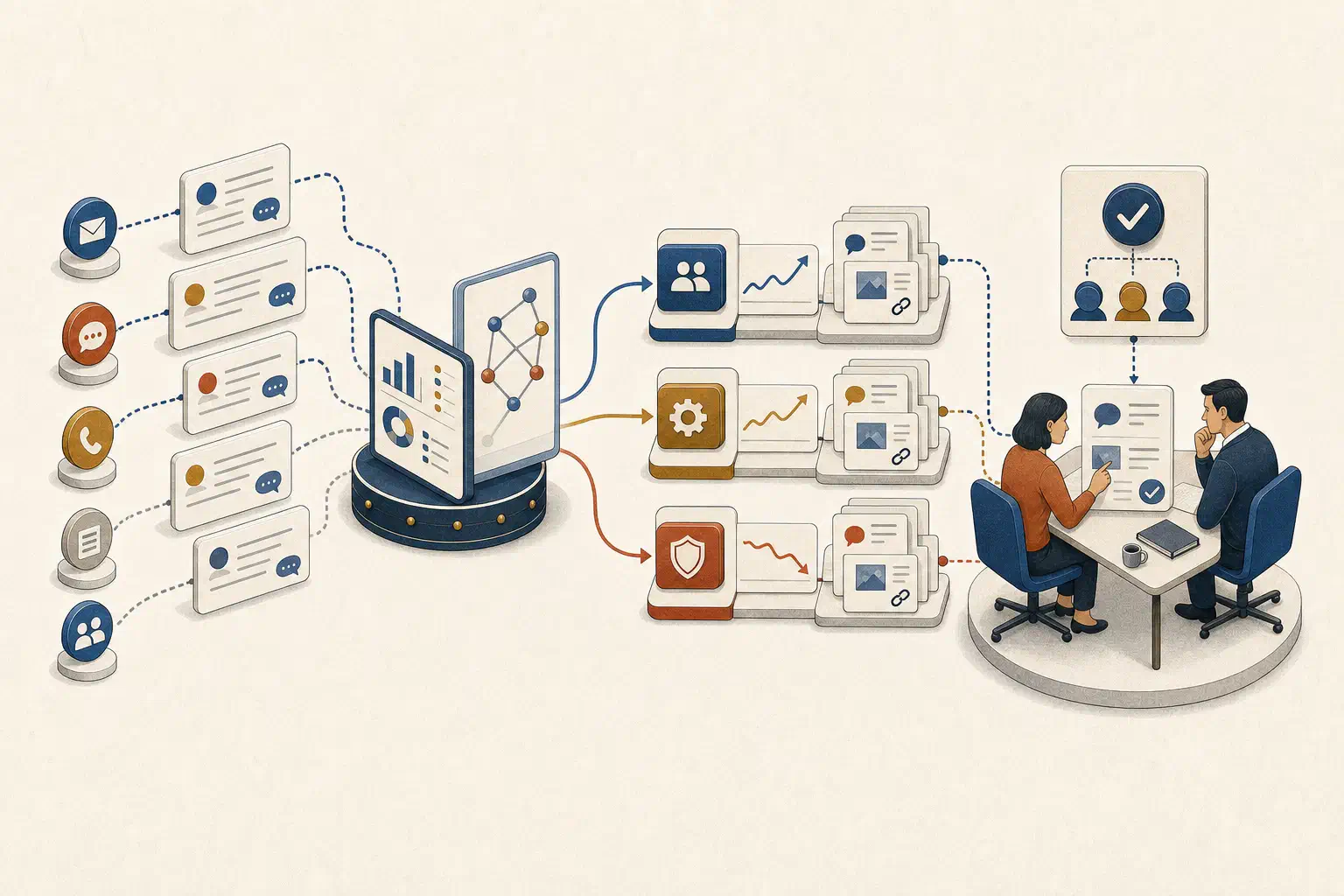 Support conversations grouped into evidence-backed themes for product and operations review.